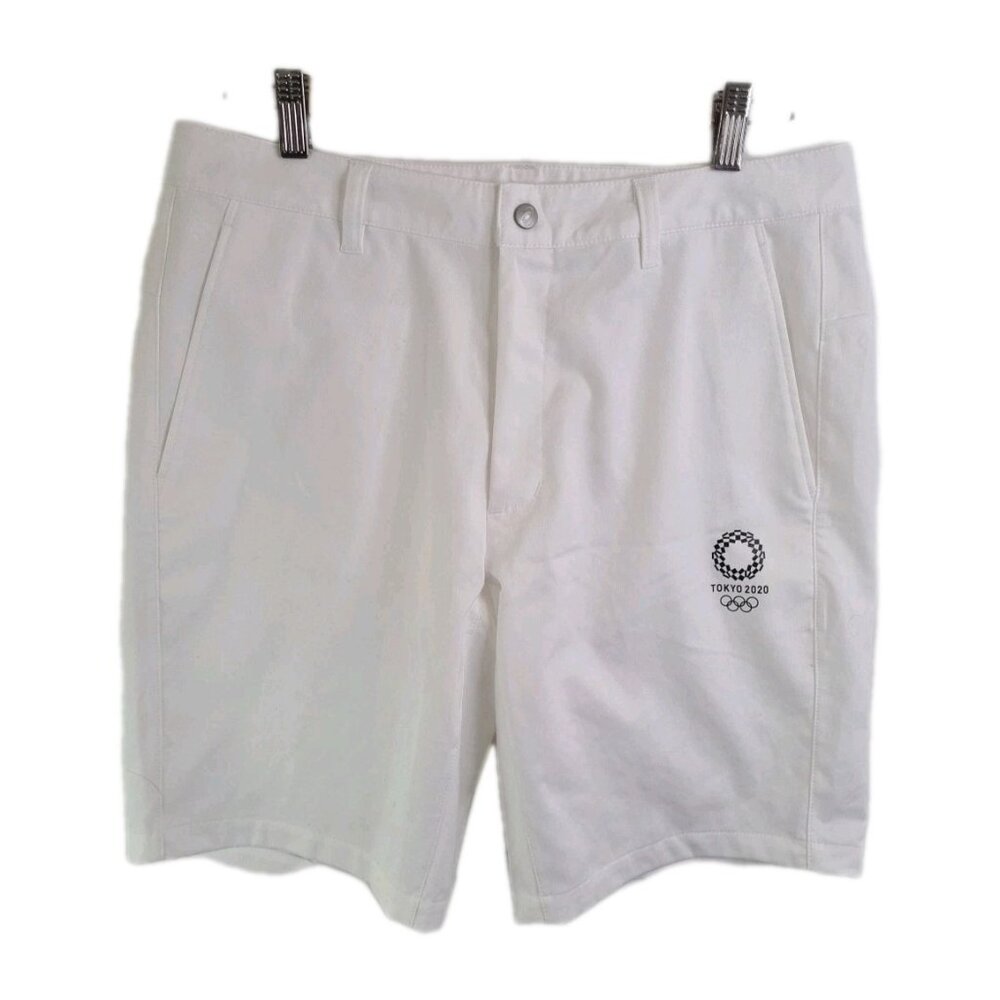 Asics Men's Tokyo 2020 Summer Olympic Games Casual Sport Shorts White Size 32